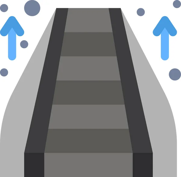 Rolltreppen Symbol Einkaufszentrum — Stockvektor