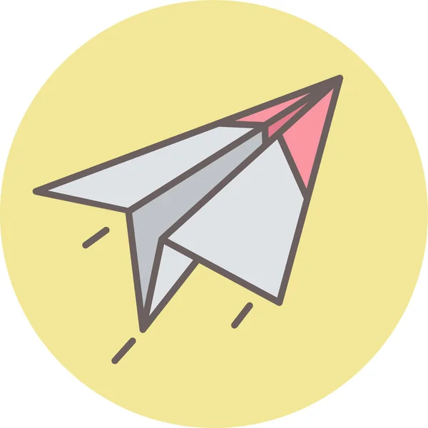 Paper Plane Icon Vector Illustration — Stock Vector