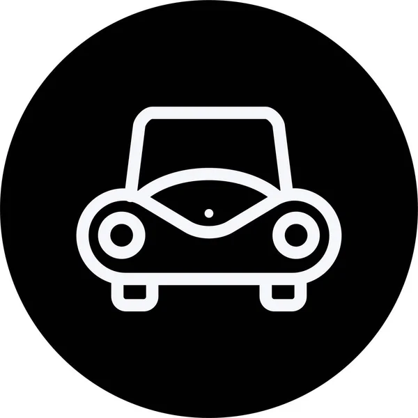 Automatización Automática Icono Coche Estilo Esquema — Vector de stock