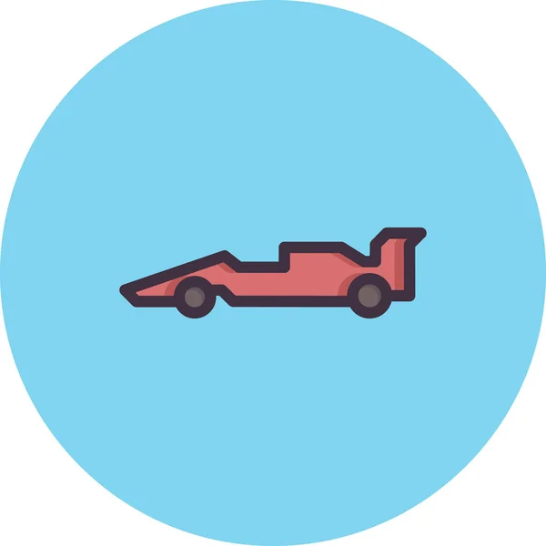 Voiture Icône Formule Dans Style Badge — Image vectorielle