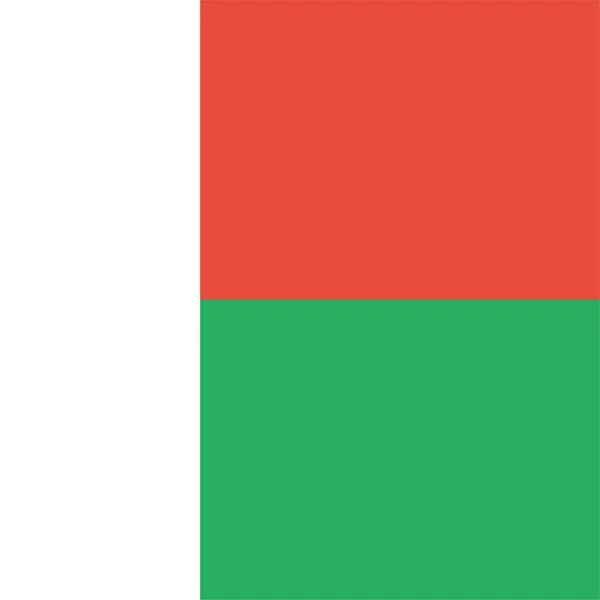 Afrikanische Flagge Flachen Stil — Stockvektor