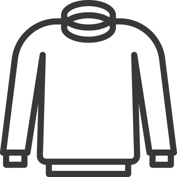 Ρούχα Μόδα Εικονίδιο Στυλ Περίγραμμα — Διανυσματικό Αρχείο