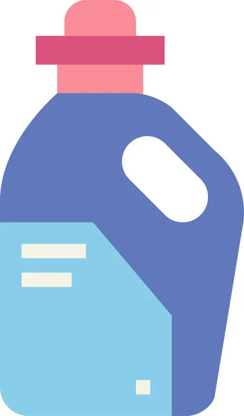 Bottle Detergent Laundry Icon — Stock Vector