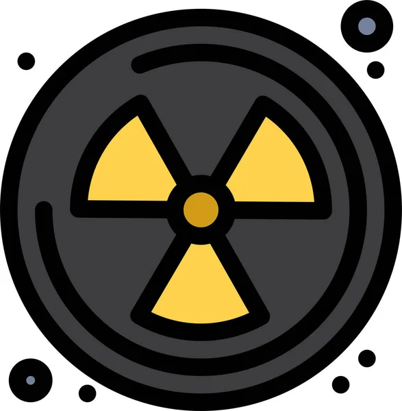 Ikon För Radioaktivt Kärnavfall — Stock vektor