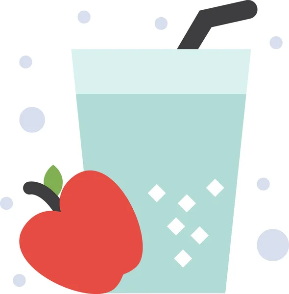 Apple Drink Food Icon Food Drinks Category — Stock Vector