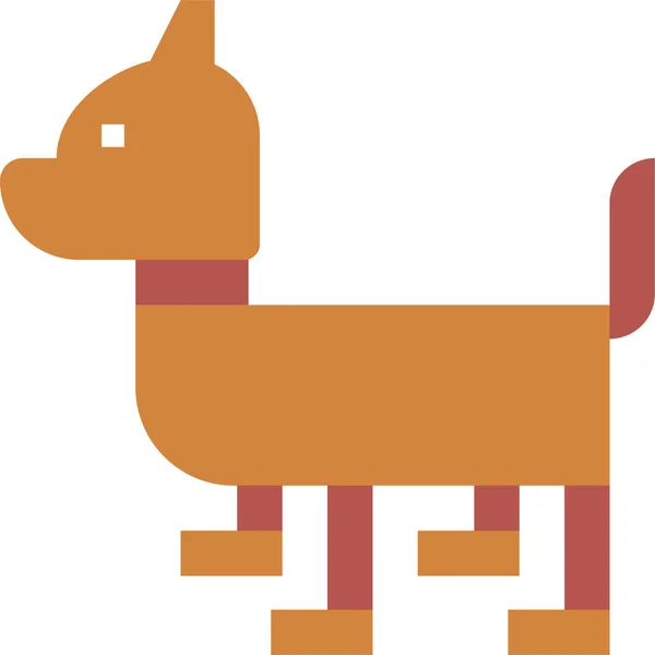 Zwierzęta Pies Myśliwy Ikona Rekreacyjno Hobby Kategorii — Wektor stockowy