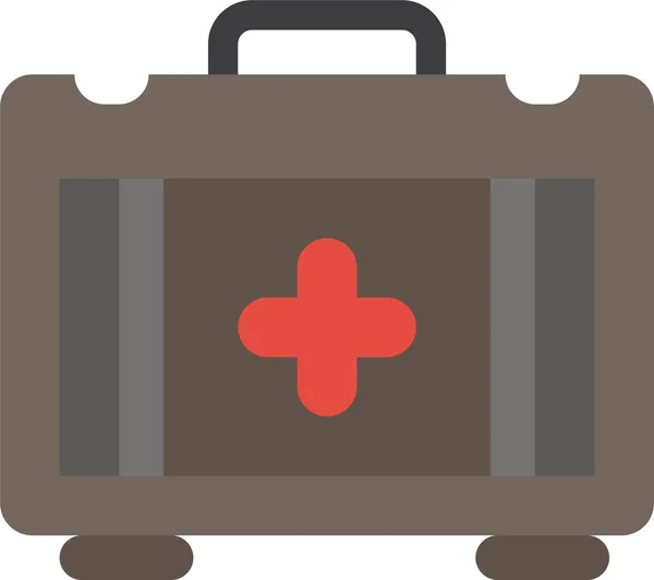Tasche Healthbag Medizinische Ikone — Stockvektor
