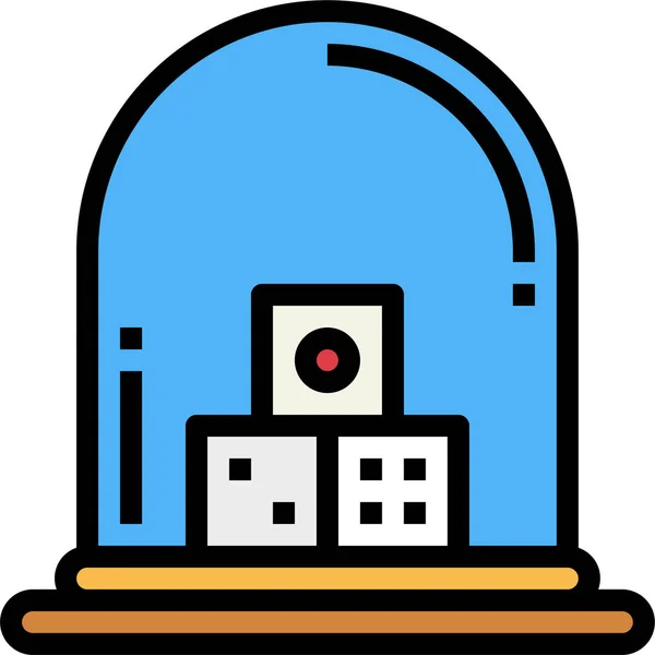 Vidrio Juego Icono — Vector de stock