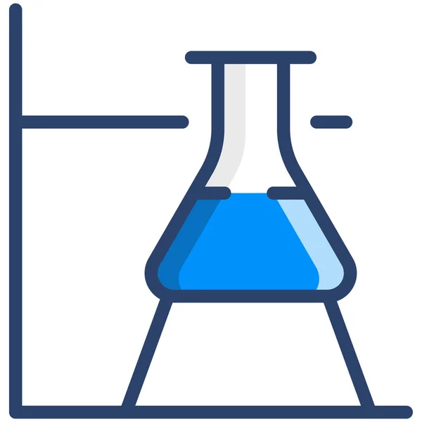 Ícone Laboratório Educação Química Estilo Esboço Preenchido — Vetor de Stock