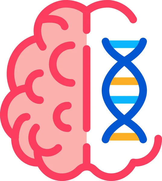 Icône Molécule Médecine Cerveau — Image vectorielle