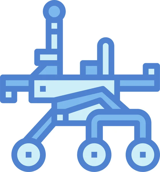 Ikona Průzkumného Prostoru Roveru — Stockový vektor