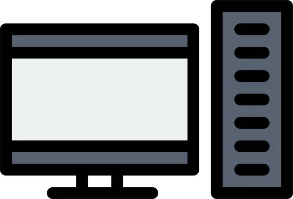 Computer Desktop Icon — Stock Vector