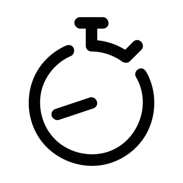 Plazo Sprint Stopwatch Icono Estilo Esquema — Vector de stock