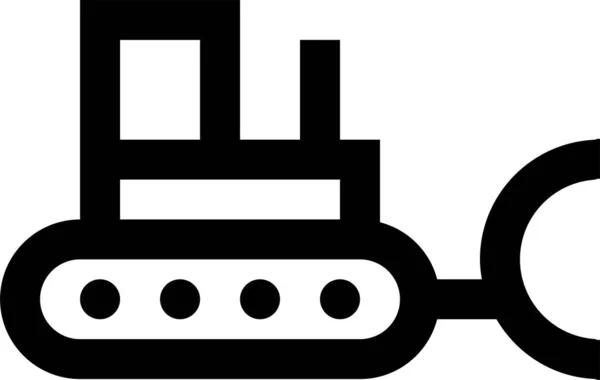 Icono Del Contorno Del Vehículo Transporte Estilo Contorno — Archivo Imágenes Vectoriales