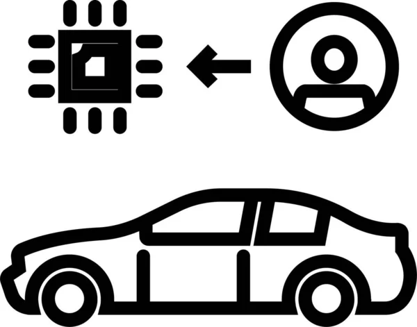 Auto Geräte Gadgets Symbol Umriss Stil — Stockvektor