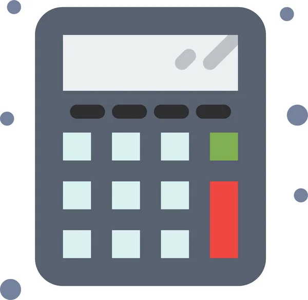 Powrót Oblicz Ikonę Kalkulatora — Wektor stockowy