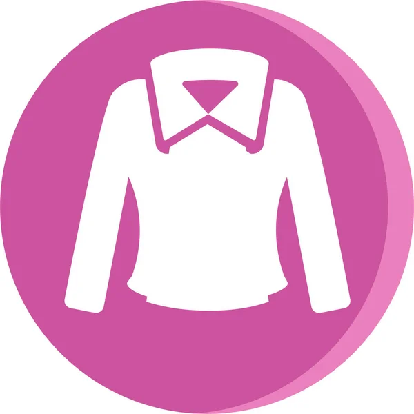 Ropa Ropa Vestido Icono Estilo Sólido — Vector de stock