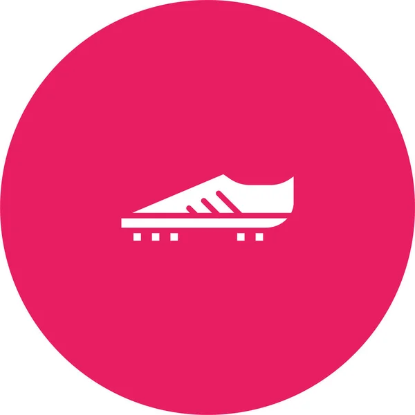 扁平的附属跑鞋图标 — 图库矢量图片