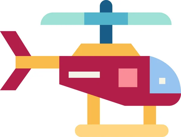 Helikopter News Fahrzeug Symbol — Stockvektor