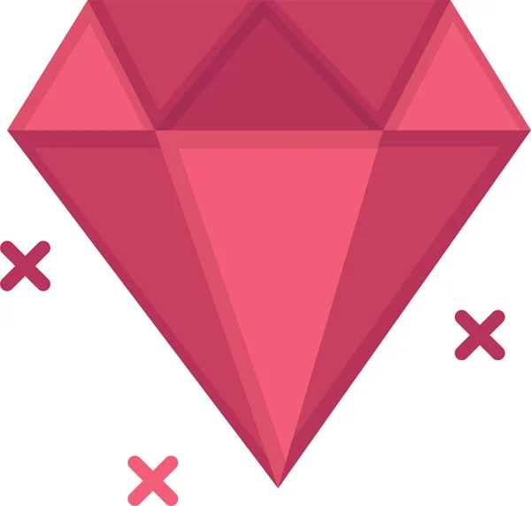 Dag Diamant Smycken Ikon — Stock vektor