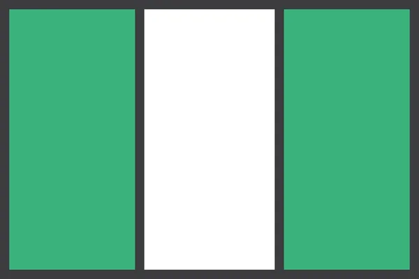 Afrikanska Land Flaggan Ikon Fylld Kontur Stil — Stock vektor