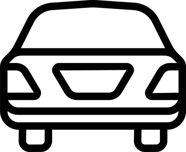 Ícone Carro Táxi Automóvel Estilo Esboço —  Vetores de Stock