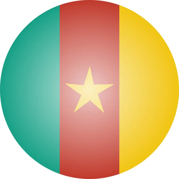 Camarões Ícone País Camarões Estilo Isométrico — Vetor de Stock