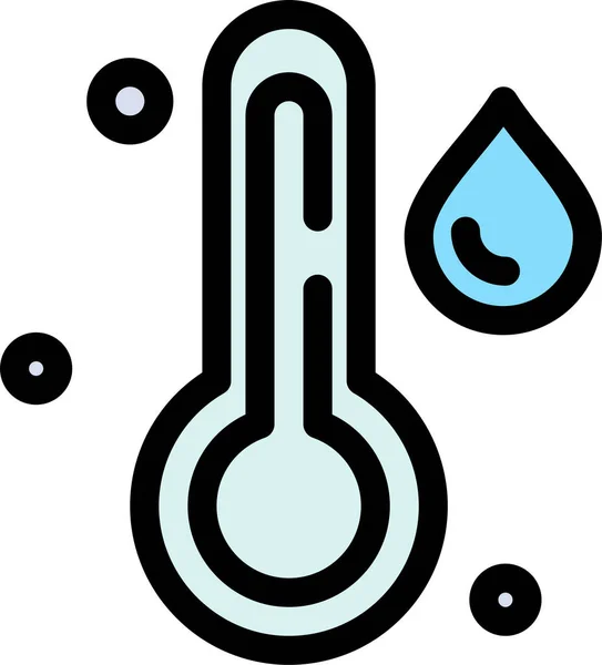 Иконка Температуры Дождя — стоковый вектор