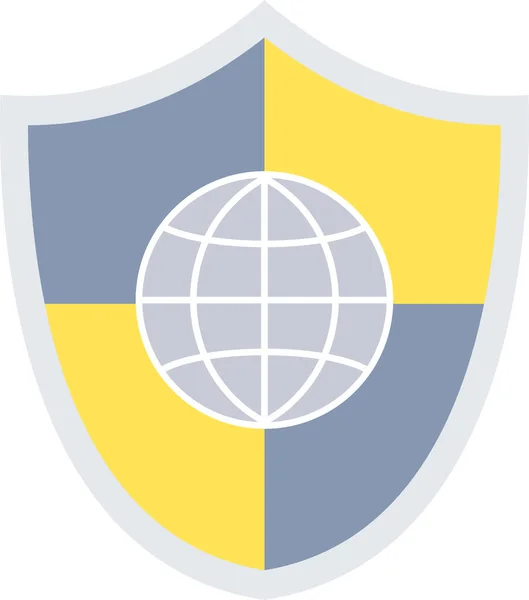 Icône Sécurité Protection Style Plat — Image vectorielle