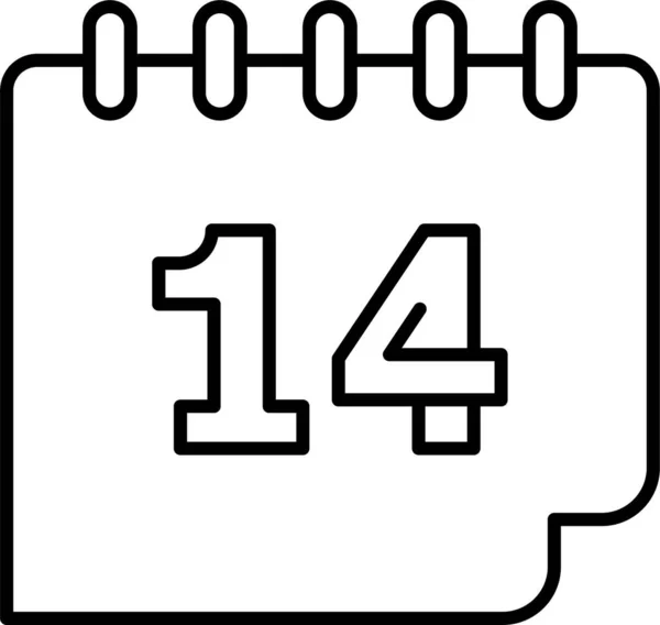 Calendar Day Flag Icon — Stock Vector
