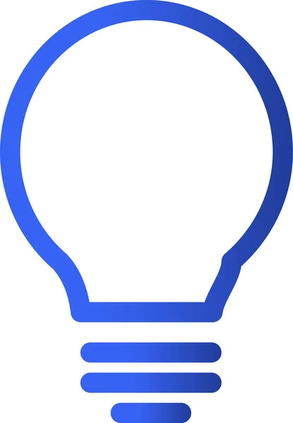 Électroménagers Ampoule Icône Meubles Dans Style Contour — Image vectorielle