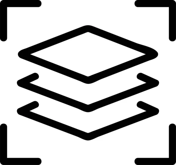 Symbol Für Die Zusammensetzung Der Ebenen — Stockvektor