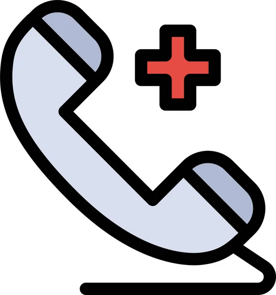 Szpitalna Ikona Telefonu Medycznego — Wektor stockowy