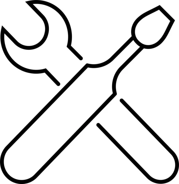 Reairs Screwdriver Settings Icon — стоковый вектор