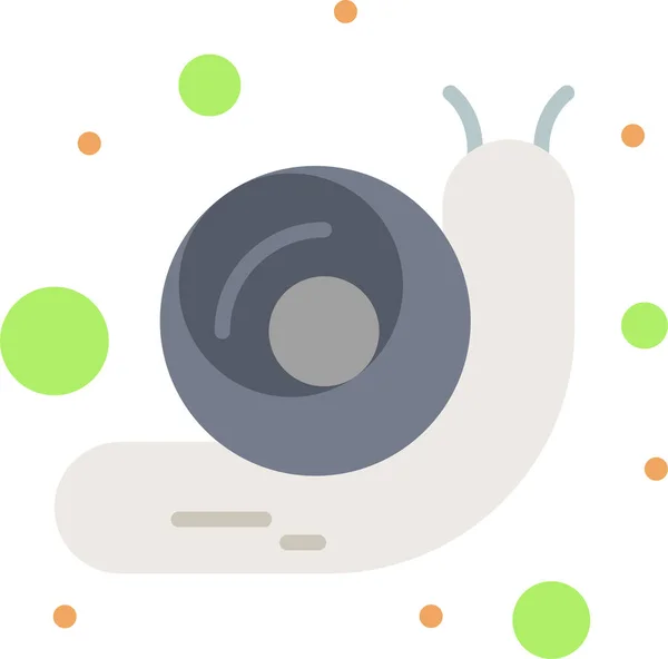 Animal Doodle Snail Icon Spring Category — Stock Vector