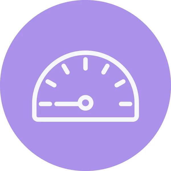 Speedometer Car Dashboard Icon Outline Style — Stock Vector