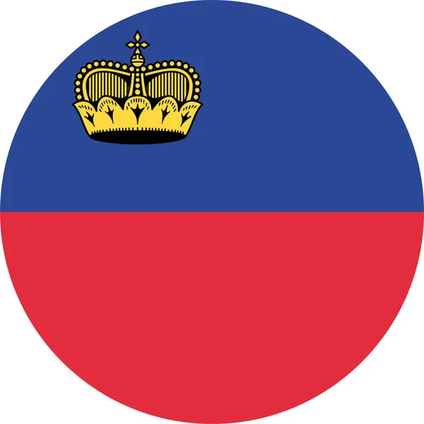 Liechtenstein Icon Flat Style — 스톡 벡터
