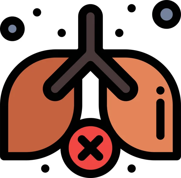 Ikone Der Lungenverschmutzung — Stockvektor