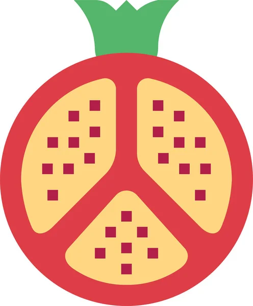 Alimentos Icono Fruta Fresca — Archivo Imágenes Vectoriales