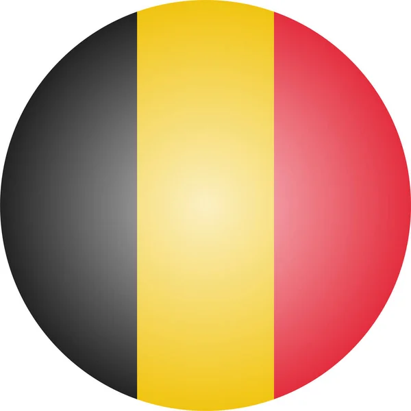 Belgian Belgium Country Icon Isometric Style — Vector de stock