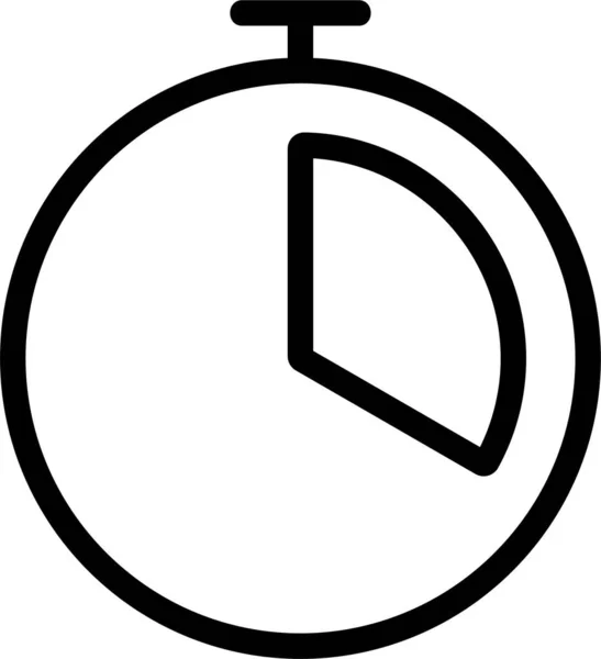 Ikona Terminu Zegara Kalendarzowego Kategorii Symboli Znaków — Wektor stockowy
