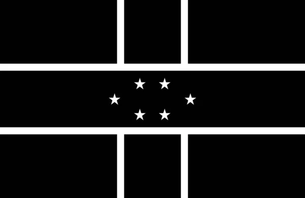 Antilles Země Vlajka Ikona Pevném Stylu — Stockový vektor
