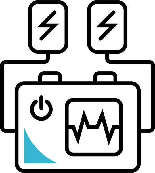 Krankenhaus Medizin Kardiogramm Symbol — Stockvektor