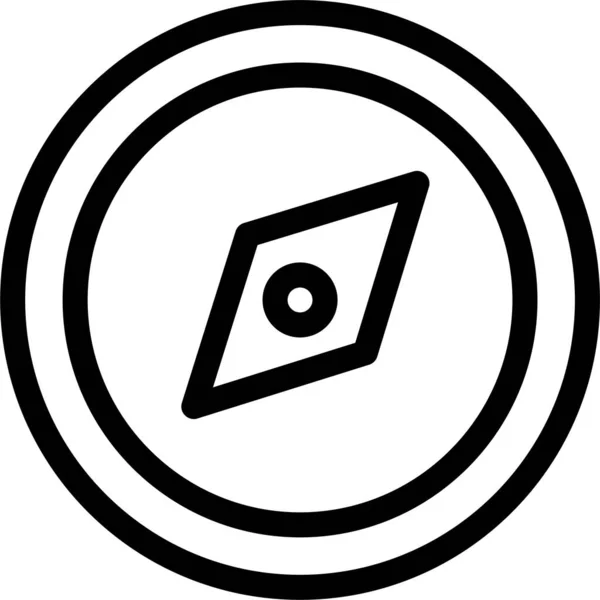 Kompass Richtung Gps Symbol — Stockvektor