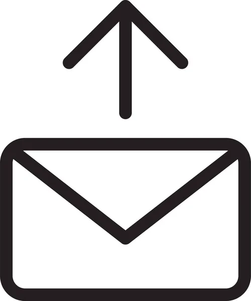 Contact Opnemen Met Mail Icoon Vaste Stijl — Stockvector