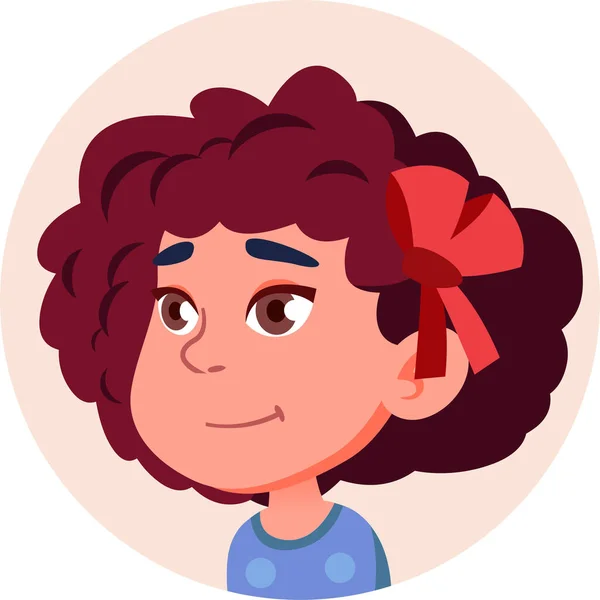 Icono Emoción Infantil Avatar Estilo Plano — Vector de stock