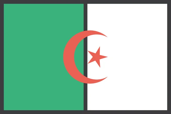 Afrika Cezayir Cezayir Ikonu — Stok Vektör