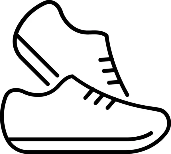 Schoen Sneaker Sneakers Pictogram — Stockvector