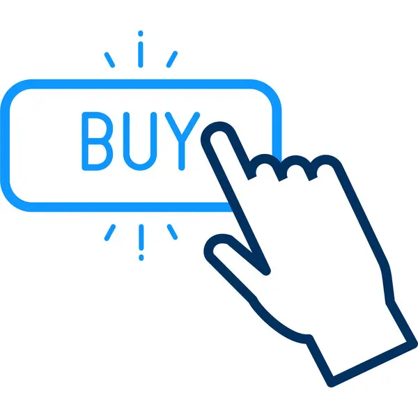 Comprar Clique Ícone Comércio Eletrônico Estilo Esboço —  Vetores de Stock