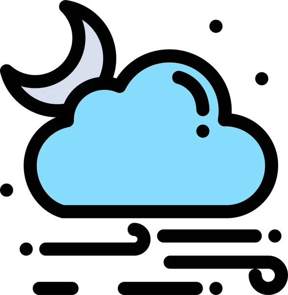 구름낀 날씨의 아이콘 — 스톡 벡터